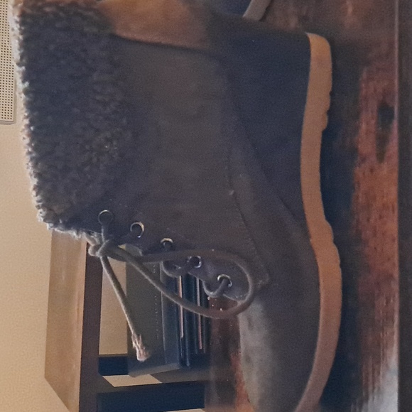 Dana Buchman Brown Lace Up Wedge  Boots - Picture 3 of 6